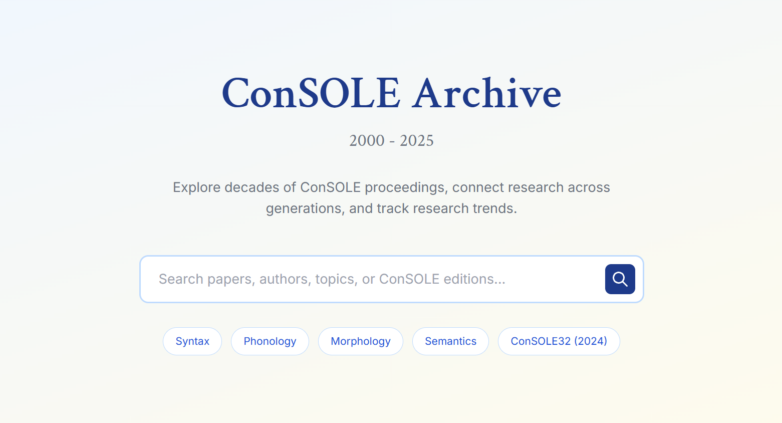 SOLE Archive